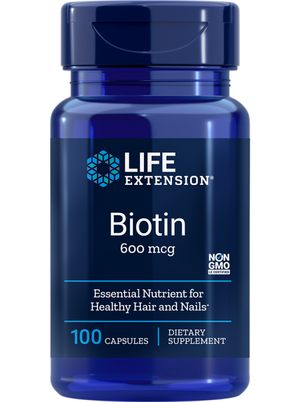 Biotyna Biotin 600 mcg (cena hurtowa: rabat max 25%) – 100 kaps.