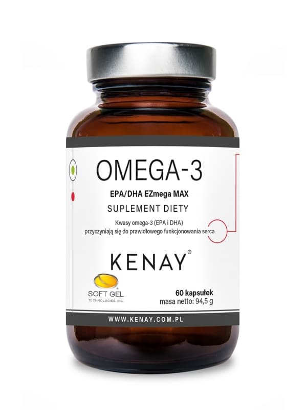 Omega-3 EPA/DHA  EZmega MAX – 60 kaps.