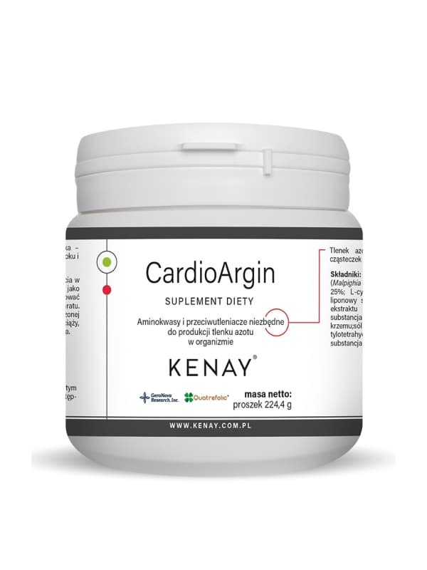 CARDIOARGIN (l-arginina, l-tauryna, acerola, kwas R-ALA, astaksantyna,kwas foliowy) – 224,4 g