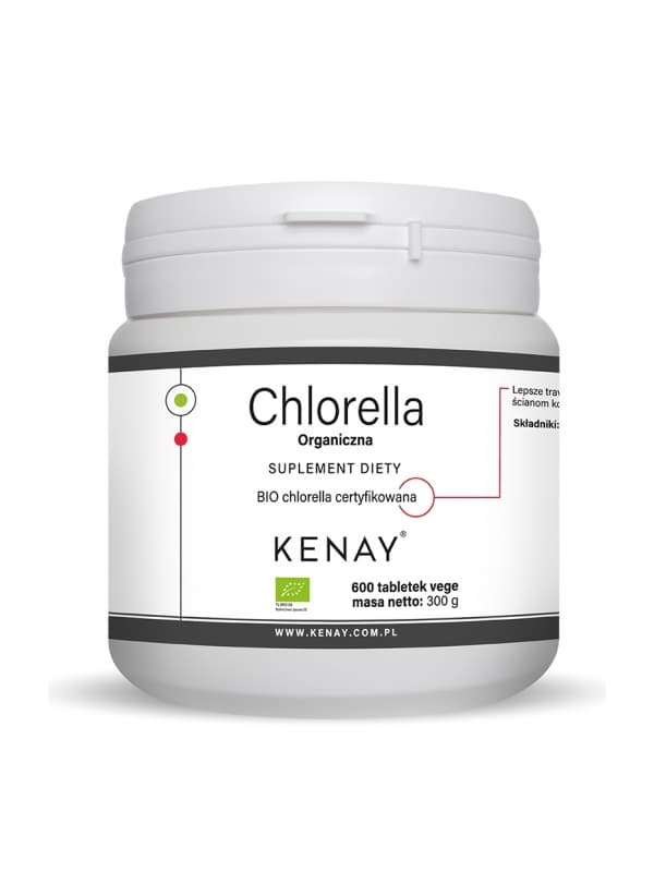 Chlorella organiczna w tabletkach BIO – 600 tabl.