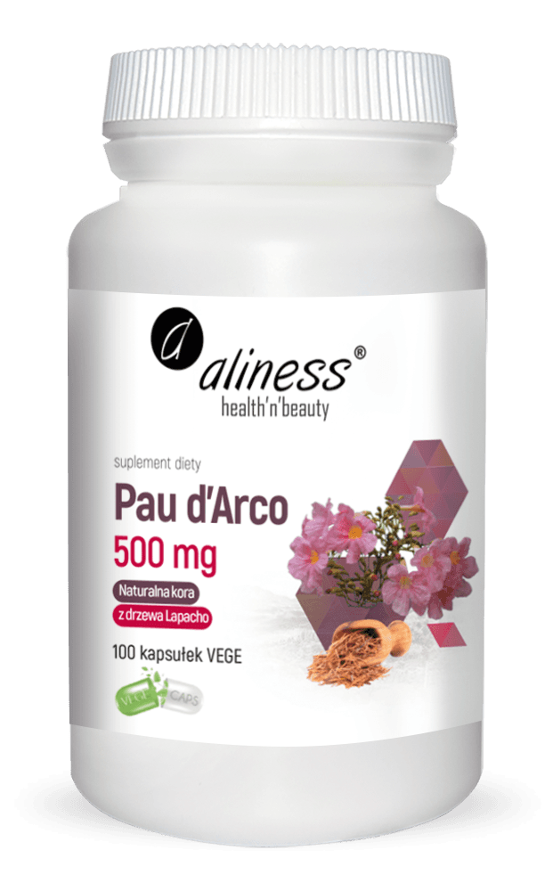 Pau d’Arco (sproszkowana kora Lapacho) 500mg x 100 vege caps