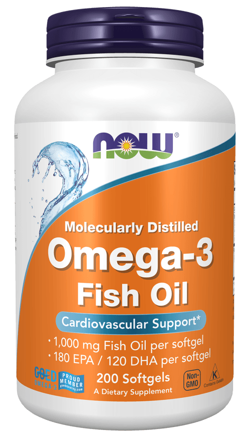 NOW FOODS Omega-3 1000mg. 200kaps