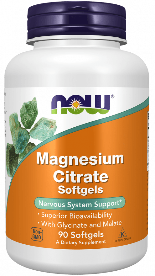 Magnez Cytrynian 90kaps NOW FOODS