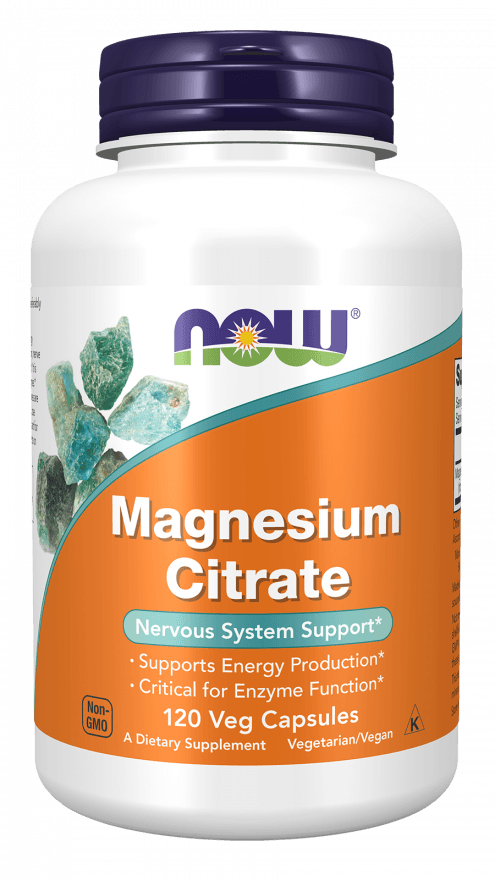 Magnez Cytrynian 120 vcaps NOW FOODS