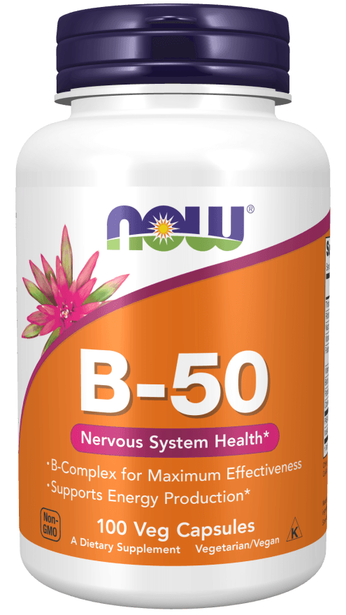 NOW FOODS Witamina B-50, 100tab.. - Kompleks Wit