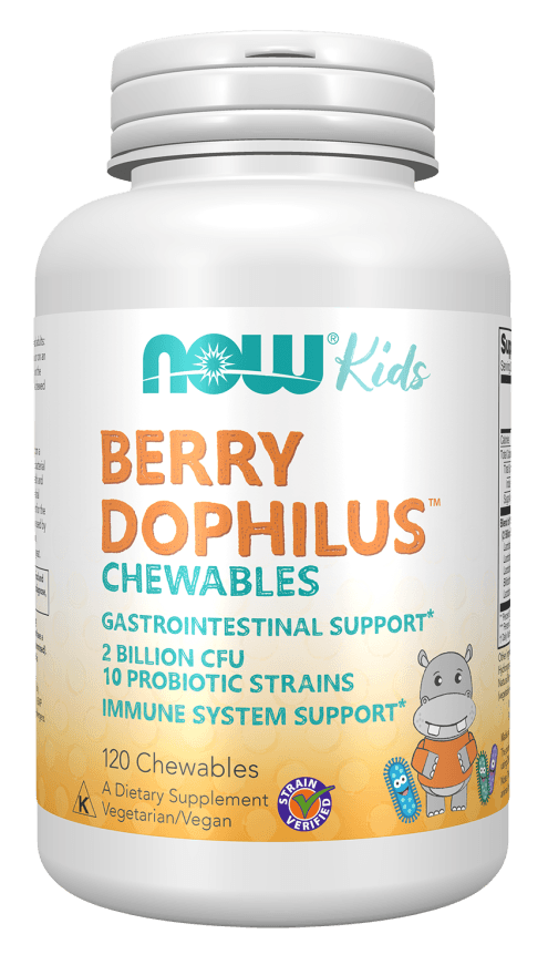 NOW Berry Dophilus Kids 120tabl do ssania