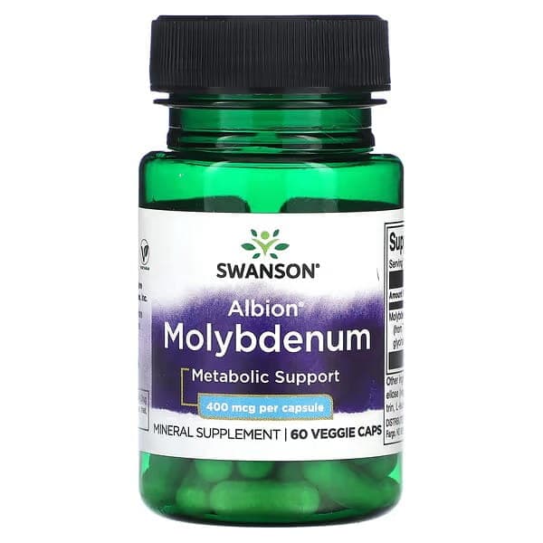 Molibden 400mg 60kaps Swanson