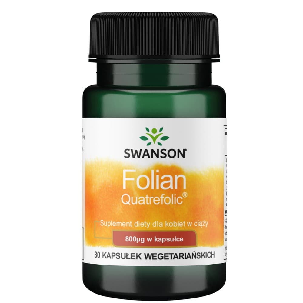 SWANSON Folian Quatrefolic 800mcg 30kaps.