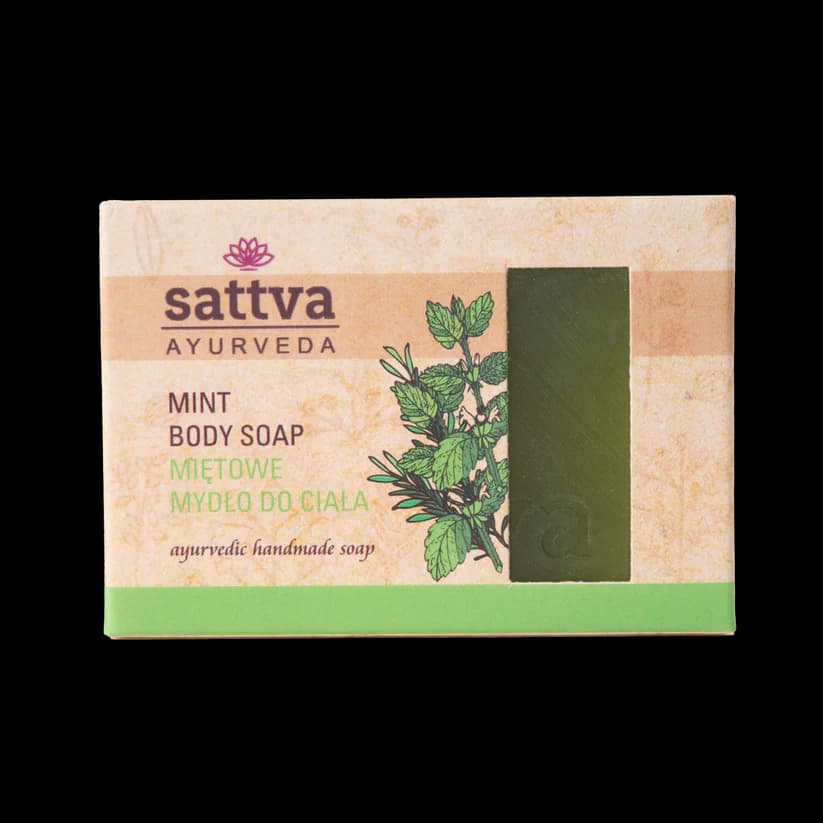 Mydło w Kostce do Ciała Mięta 125g. SATTVA