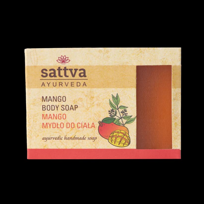 MYDŁO W KOSTCE DO CIAŁA MANGO 125 g - SATTVA