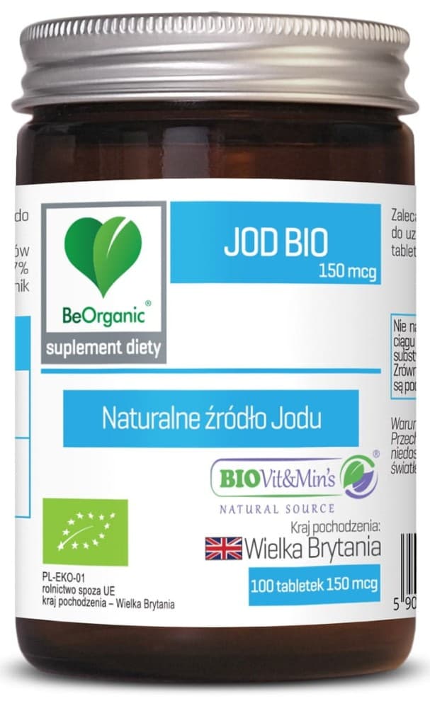 BeOrganic Jod bio 150mcg 100tabl