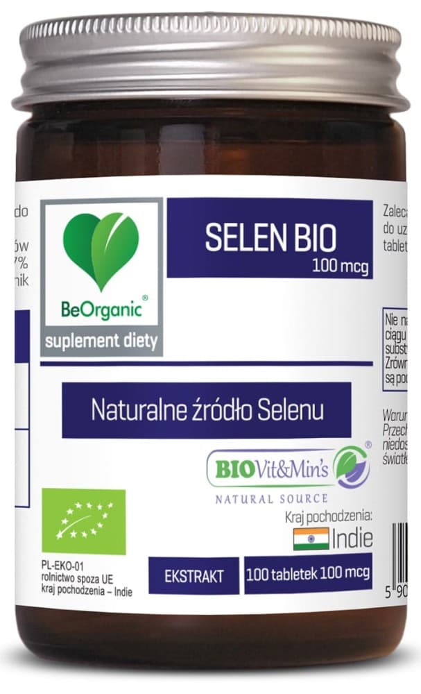 BeOrganic Selen bio 100mcg 100tabl