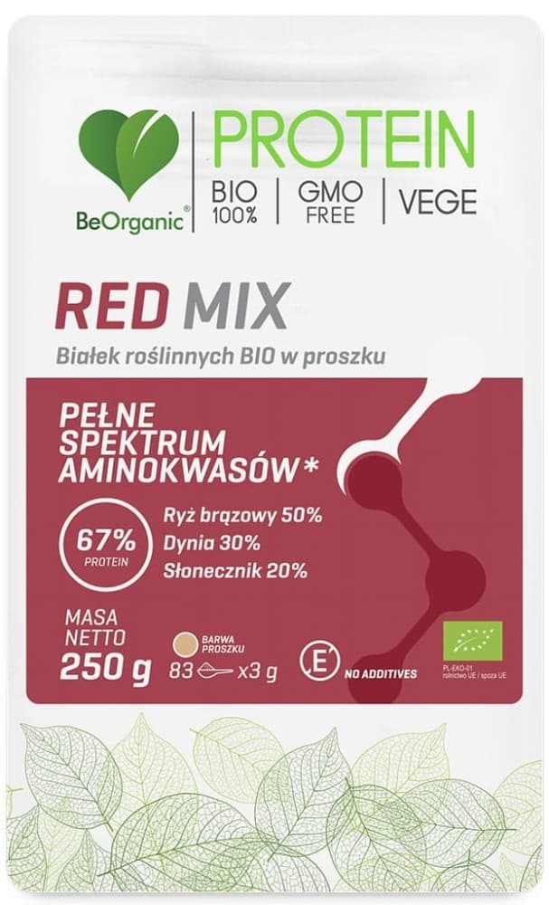 BeOrganic RedMIX białek roślinych 250g