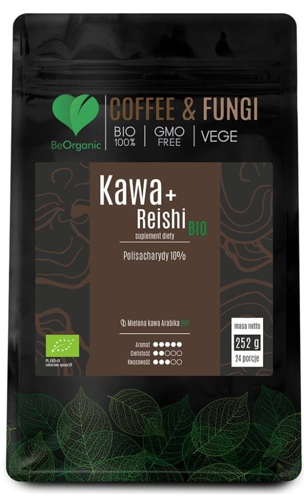 BeOrganic Kawa Arabica+Reishi BIO 252g