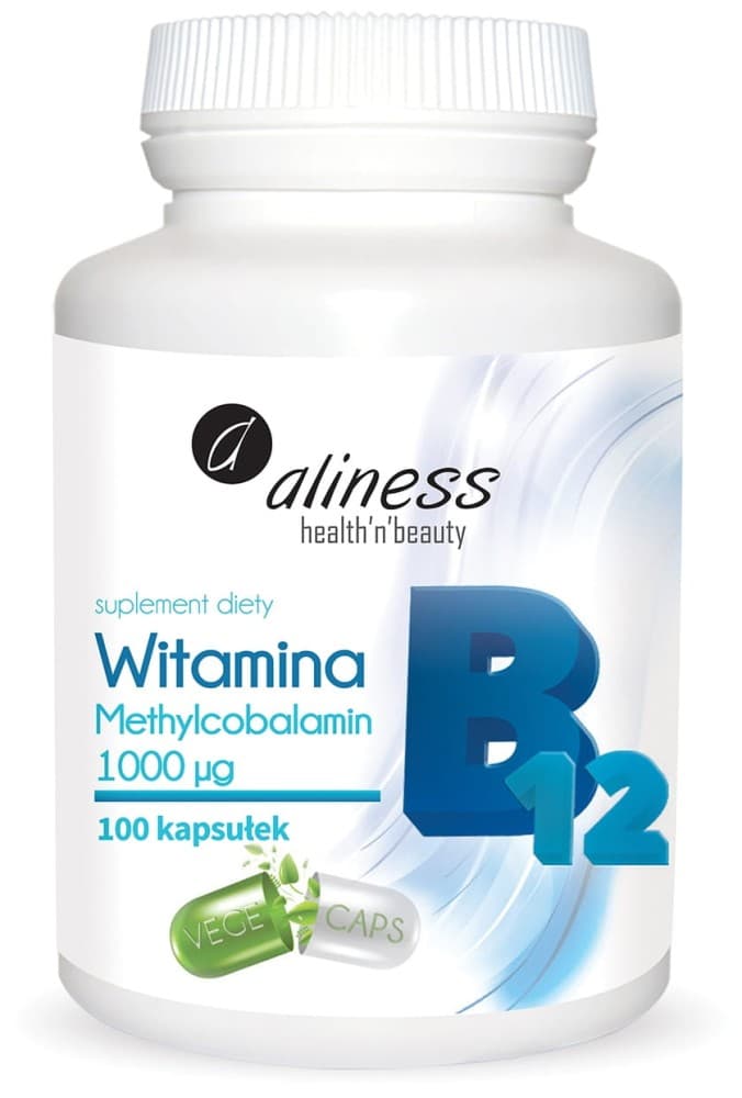 Witamina B12 Methylcobalamin 1000µg, 100 kapsułek
