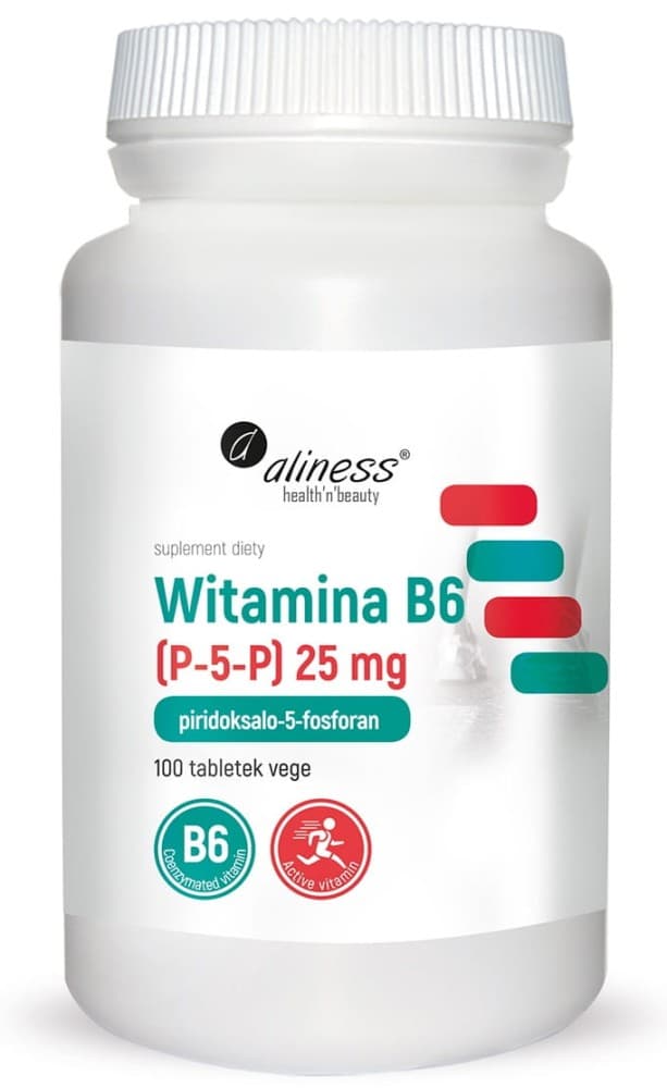 Witamina B6 (P-5-P) 25mg, 100 tabletek
