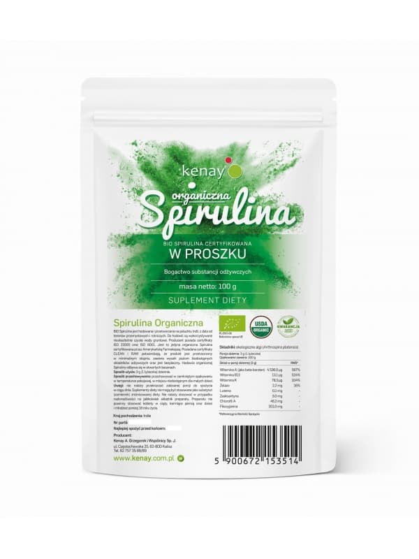 Spirulina organiczna w proszku BIO – 100 g