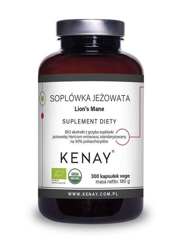Soplówka jeżowata Lion's Mane – 300 kaps.