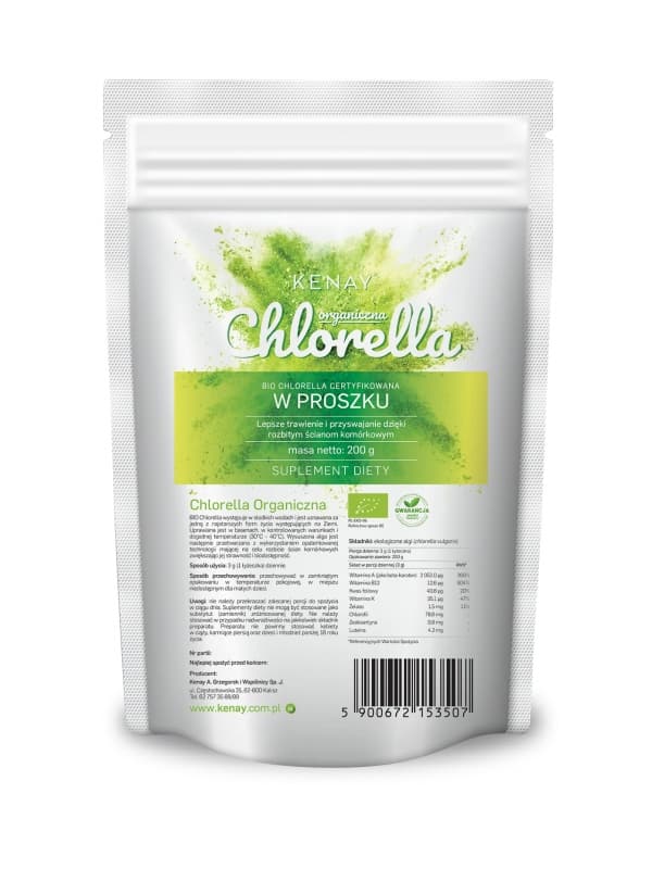 Chlorella organiczna w proszku BIO – 200 g