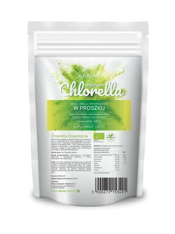 Chlorella organiczna w proszku BIO – 100 g