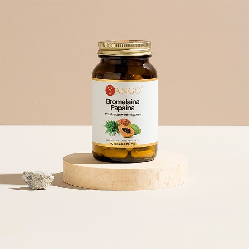 Bromelaina papaina – 90 kaps.
