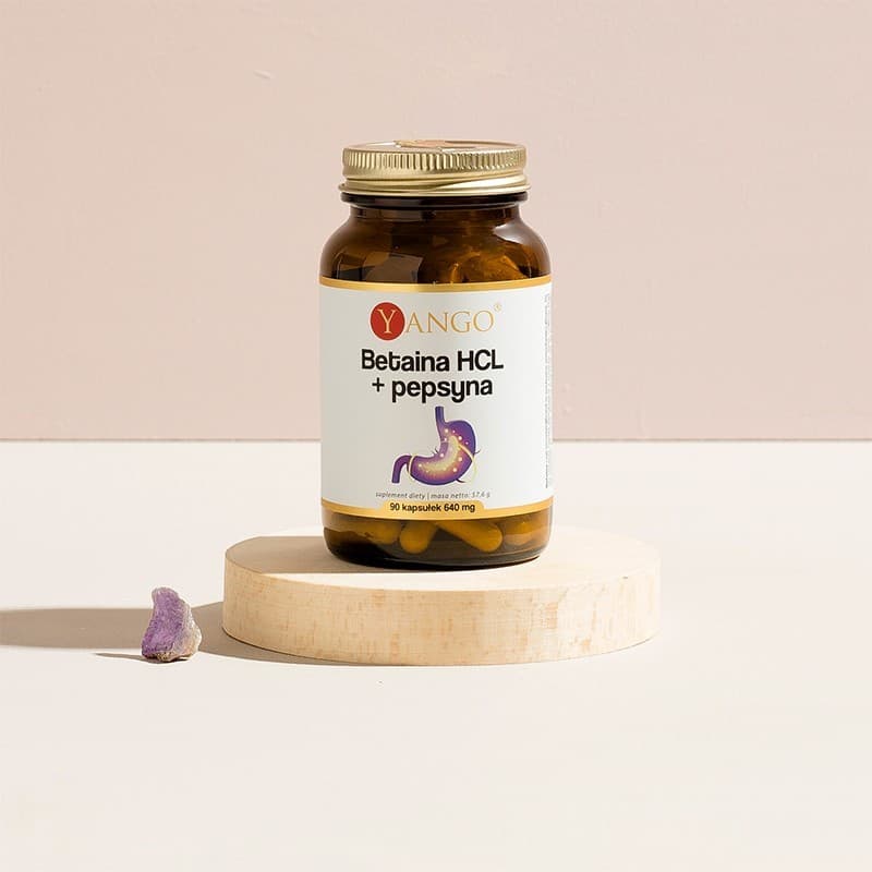 Betaina HCL + pepsyna – 90 kaps.