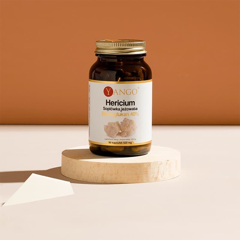 Hericium - Soplówka jeżowata - 40% Beta-glukan – 90 kaps.