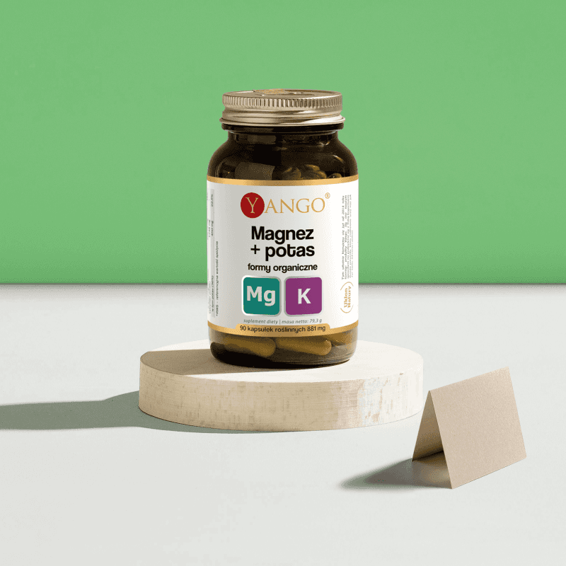 Magnez + potas - formy organiczne – 90 kaps.