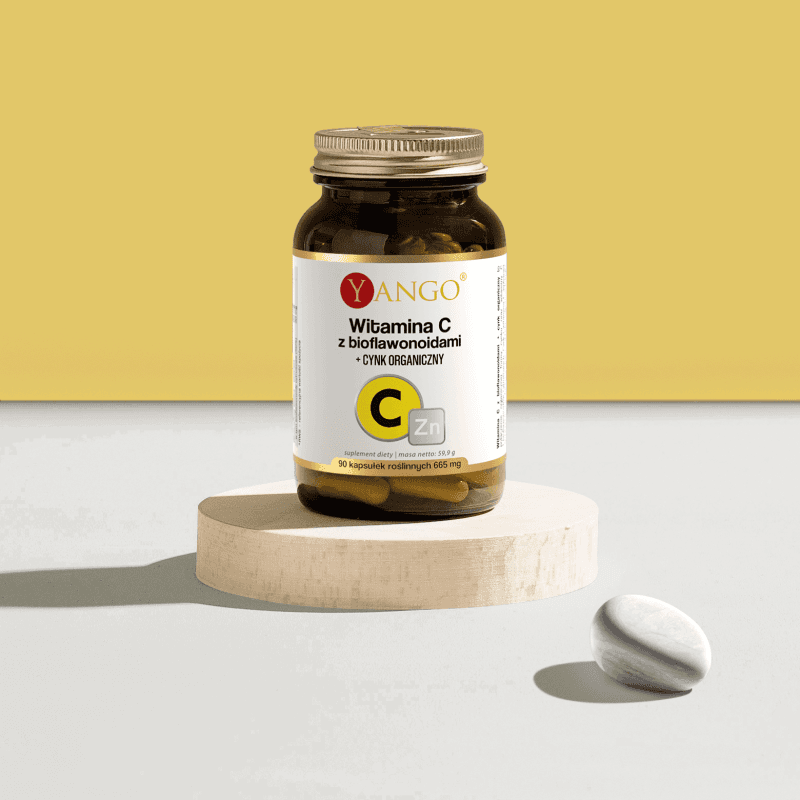 Witamina C z bioflawonoidami + CYNK ORGANICZNY – 90 kaps.