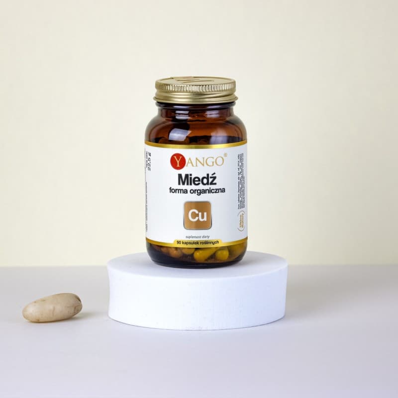 Miedź – forma organiczna – 90 kaps.